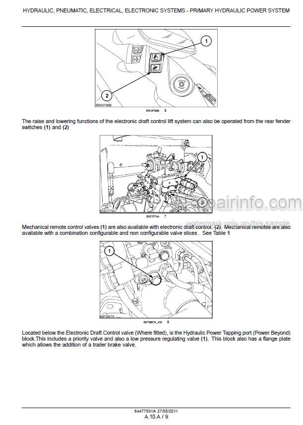 Photo 1 - Case 130 145 160 130CVX 145CVX 160CVX Puma Service Manual Tractor 84477591A