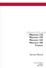 Photo 3 - Case 135 150 165 180 Maxxum Service Manual Tractor 73403962