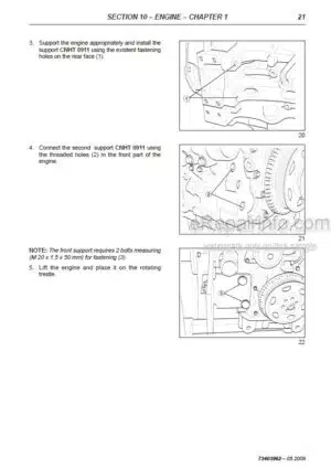 Photo 7 - Case 140 155 170 185 Puma Service Manual Tractor 47770517