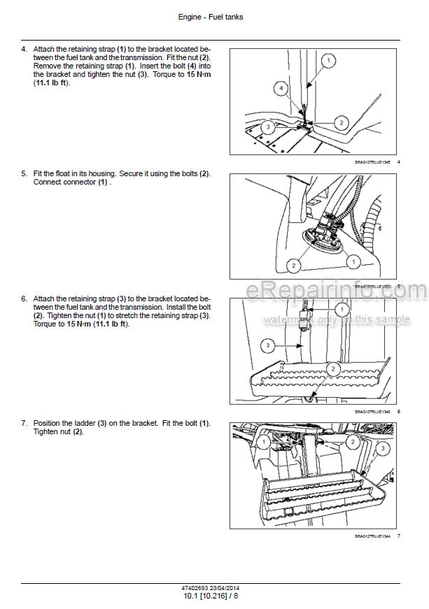 Photo 1 - Case 140 155 170 185 Puma Service Manual Tractor 47402693