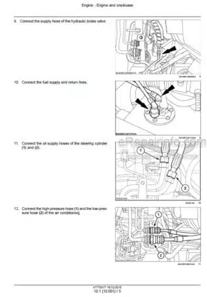 Photo 9 - Case 140 155 170 185 Puma Service Manual Tractor 47770517