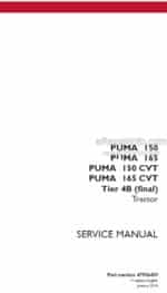 Photo 4 - Case 150 160 150CVT 165CVT Puma Tier 4B Final Service Manual Tractor 47936459
