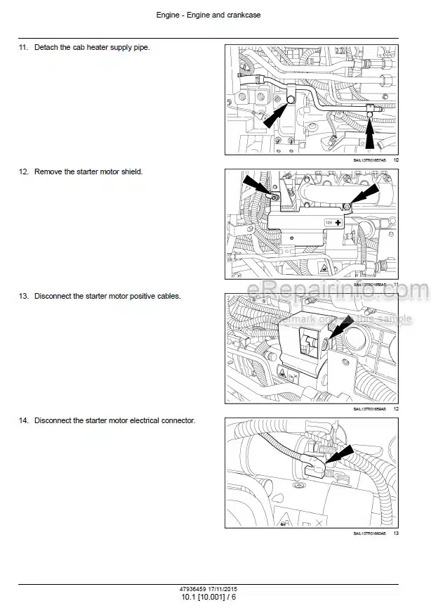 Photo 1 - Case 150 160 150CVT 165CVT Puma Tier 4B Final Service Manual Tractor 47936459