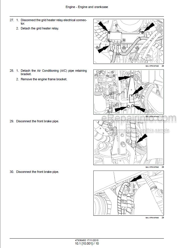 Photo 1 - Case 150 165 150CVT 165CVT 175CVT Puma Tier 4B Final Service Manual Tractor 47936460