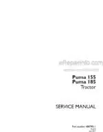 Photo 4 - Case 155 185 Puma Service Manual Tractor 48079511