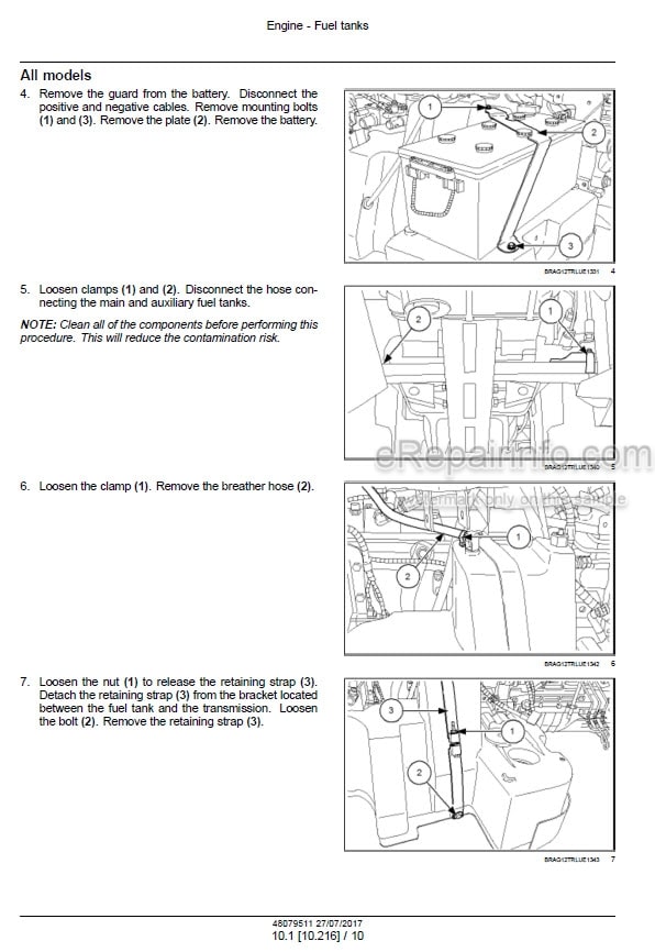 Photo 1 - Case 155 185 Puma Service Manual Tractor 48079511