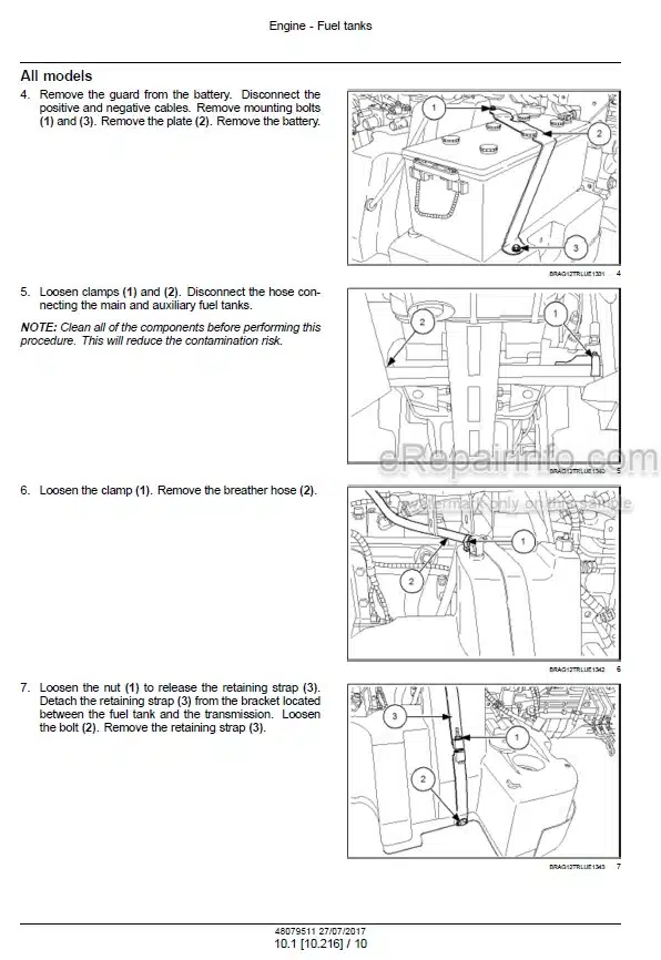 Photo 1 - Case 155 185 Puma Service Manual Tractor 48079511