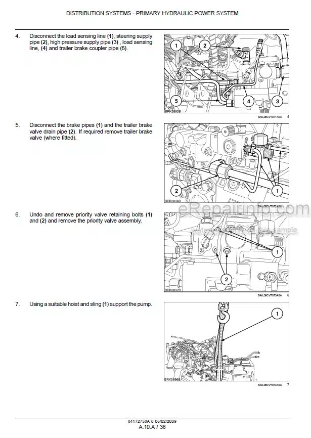 Photo 1 - Case 165CVX 180CVX 195CVX 210CVX 225CVX Puma Service Manual Tractor 84172758A