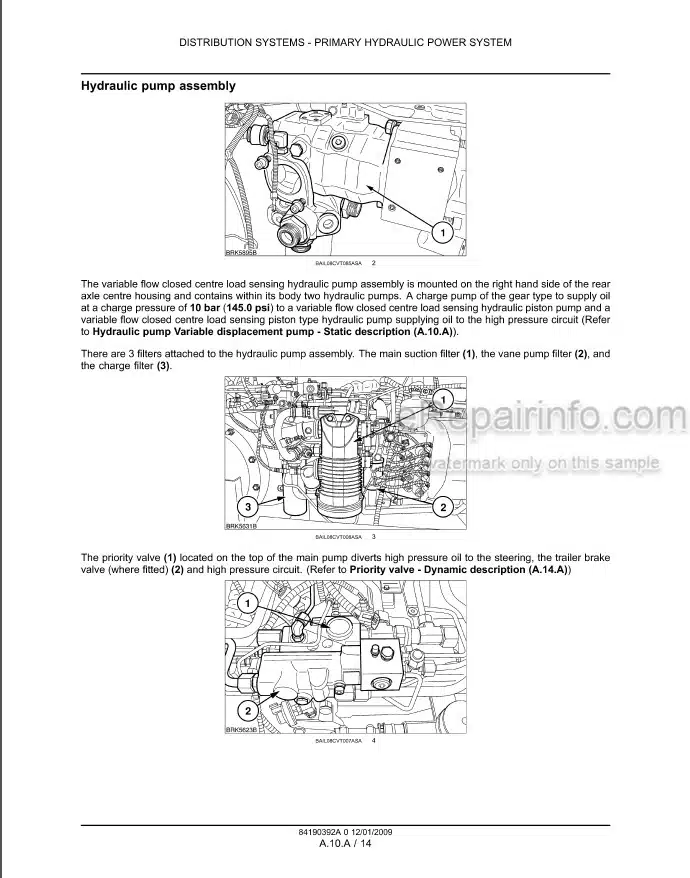 Photo 1 - Case 165 180 195 210 225 Puma Service Manual Tractor 84190392