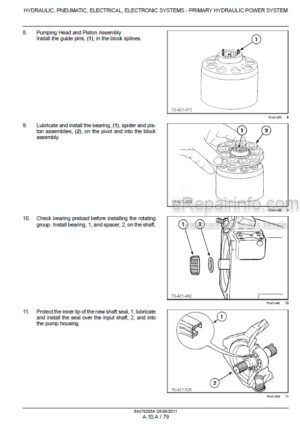 Photo 11 - Case 170CVT 170 185CVT 185 200CVT 200 215CVT 215 230CVT Puma Service Manual Tractor 84476208A