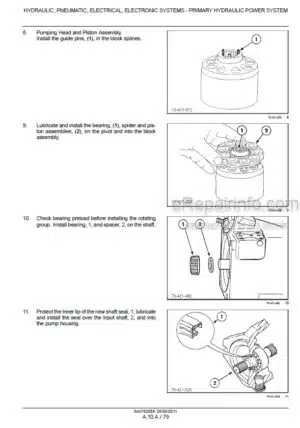 Photo 13 - Case 170CVT 170 185CVT 185 200CVT 200 215CVT 215 230CVT Puma Service Manual Tractor 84476208A