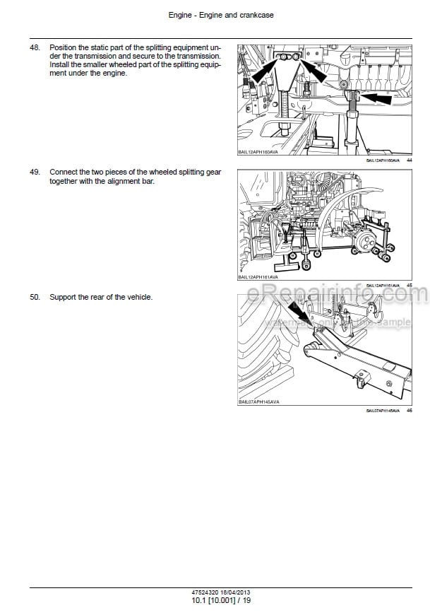 Photo 1 - Case 170CVX 185CVX 200CVX 215CVX 230CVX 170 185 200 215 Puma Service Manual Tractor 47524320
