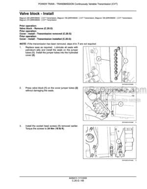 Photo 10 - Case 180 190 210 225 Magnum Service Manual Tractor 84348228