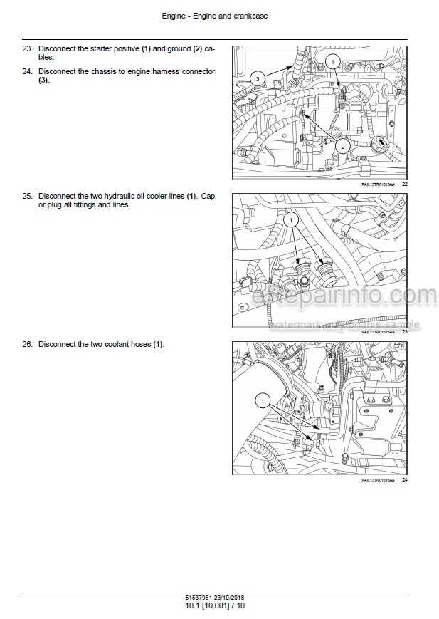 Photo 1 - Case 180 200 220 240 Magnum CVT PST Service Manual Tractor 51537963
