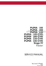 Photo 4 - Case 185 200 220 185CVX 200CVX 220CVX 240CVX Puma Stage IV Service Manual Tractor 47936451