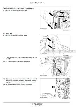 Photo 12 - Case 185 200 220 185CVX 200CVX 220CVX 240CVX Puma Stage IV Service Manual Tractor 47936451