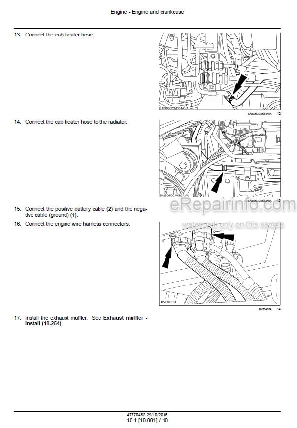 Photo 1 - Case 200 215 230 Puma Service Manual Tractor