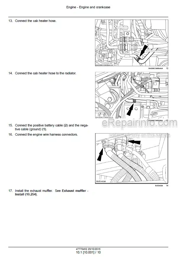 Photo 1 - Case 200 215 230 Puma Service Manual Tractor