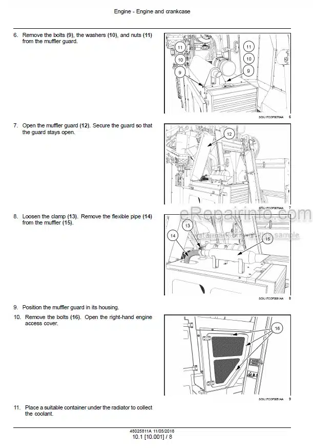 Photo 1 - Case 200 Coffee Express Service Manual Coffee Express Harvester 48025811A
