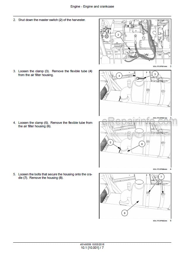Photo 1 - Case 200 Multi Coffee Express Service Manual Coffee Express Harvester 48149556