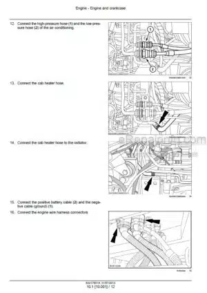 Photo 12 - Case 205 225 Puma Service Manual Tractor 84417651A