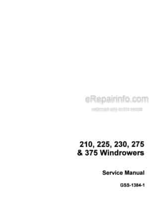 Photo 8 - Case 210 225 230 275 375 Service Manual Windrower GSS13841