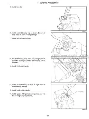 Photo 5 - Case 2142 2152 2162 CA20 Service Manual Draper Header Combine Adapter 84175530