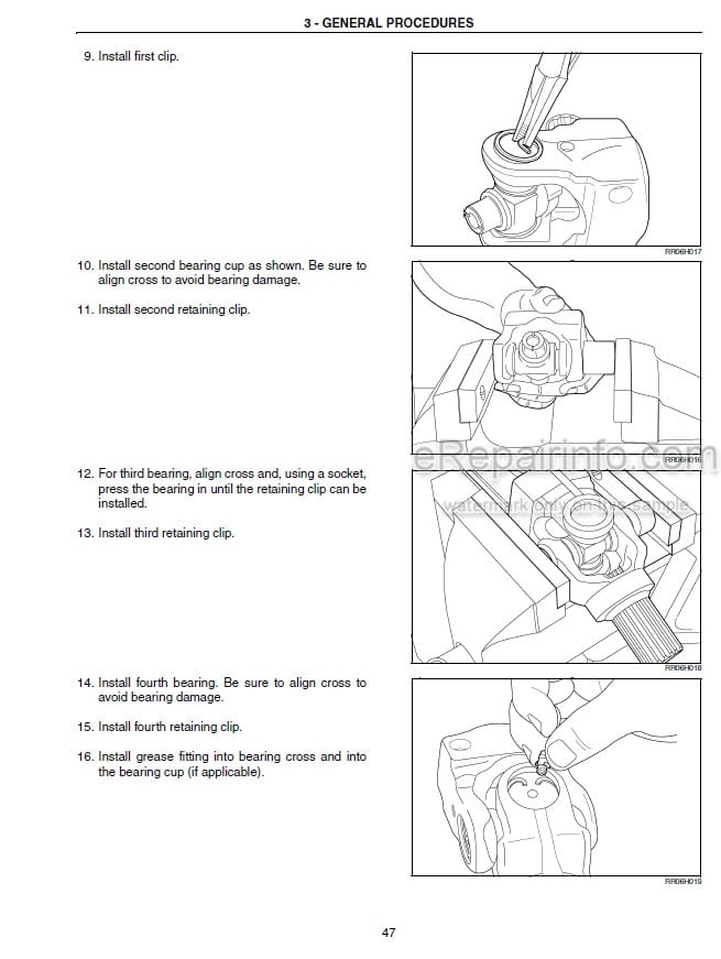 Photo 1 - Case 2142 2152 2162 CA20 Service Manual Draper Header Combine Adapter 84175530