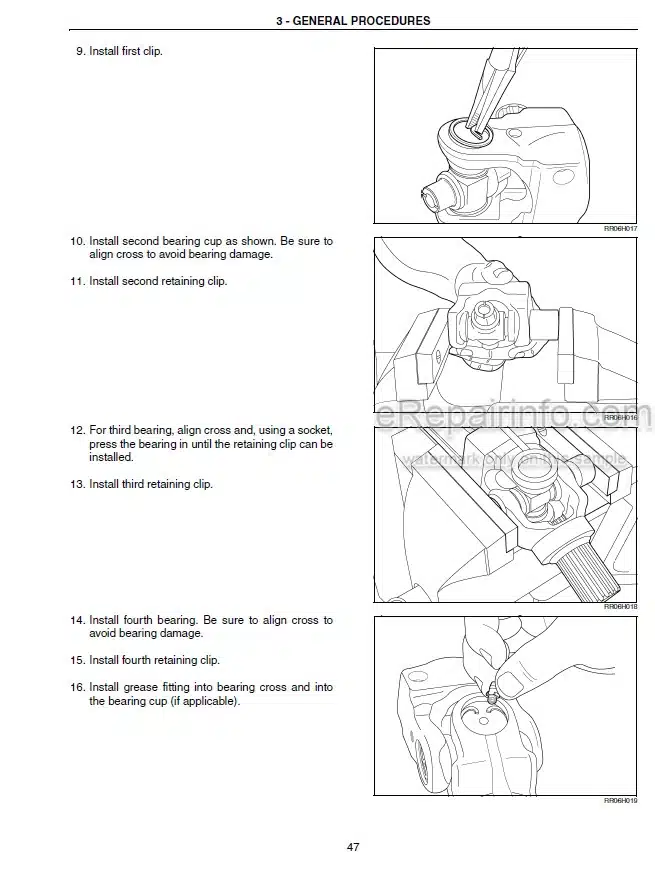 Photo 1 - Case 2142 2152 2162 CA20 Service Manual Draper Header Combine Adapter 84175530