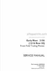 Photo 4 - Case 2150 Early Riser 12 16 Row 30 Service Manual Front Fold Trailing Planter 48095344