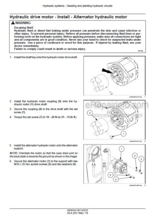 Photo 1 - Case 2150 Early Riser 12 16 Row 30 Service Manual Front Fold Trailing Planter 48095344