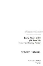 Photo 4 - Case 2150 Early Riser 24 Row 30 Service Manual Front Fold Trailing Planter 48029418