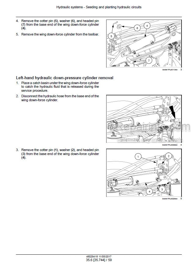 Photo 1 - Case 2150 Early Riser 24 Row 30 Service Manual Front Fold Trailing Planter 48029418