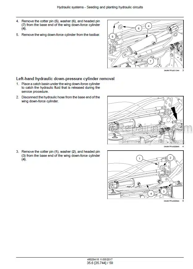 Photo 1 - Case 2150 Early Riser 24 Row 30 Service Manual Front Fold Trailing Planter 48029418