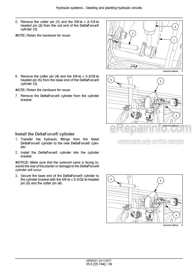 Photo 1 - Case 2160 Early Riser Service Manual Large Front Fold Planter 48029421
