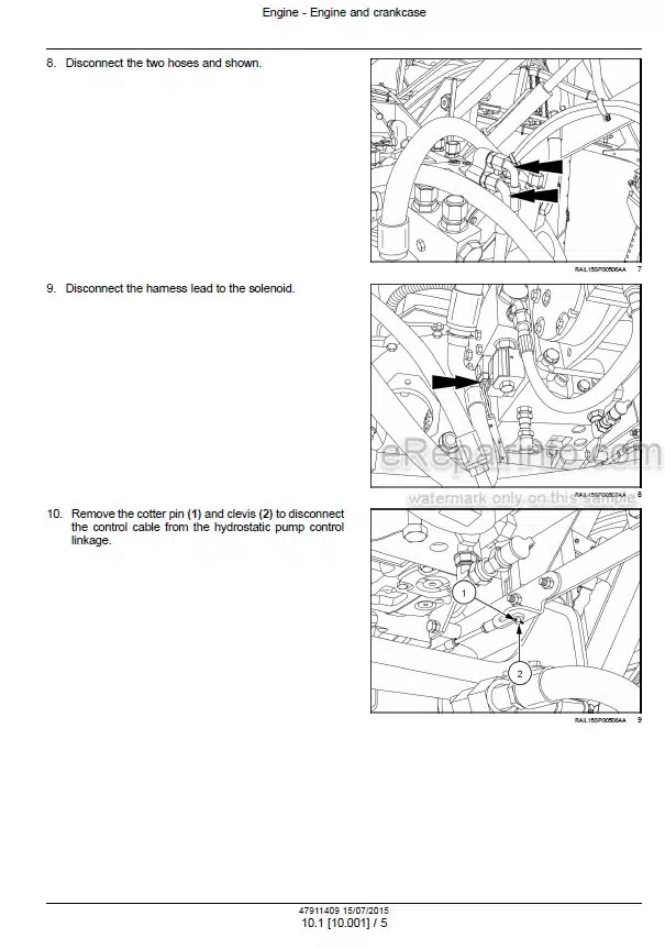 Photo 1 - Case 2250 Patriot Tier 4B Final Service Manual Sprayer 47911409