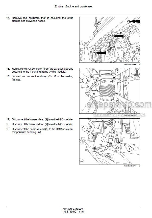 Photo 1 - Case 2250 Patriot Tier 4B Final Service Manual Sprayer 48068910
