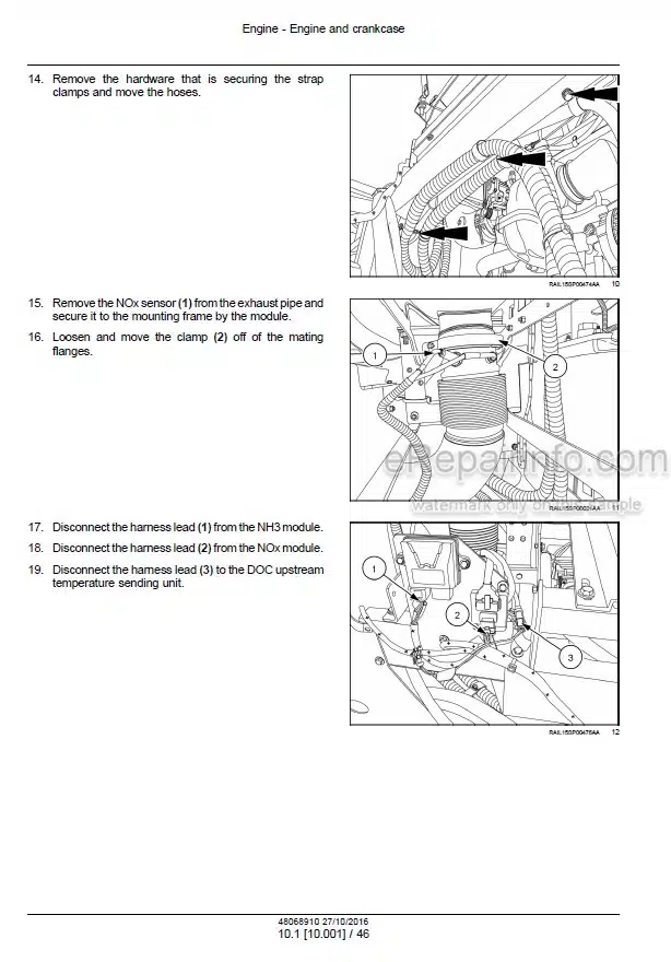Photo 1 - Case 2250 Patriot Tier 4B Final Service Manual Sprayer 48068910
