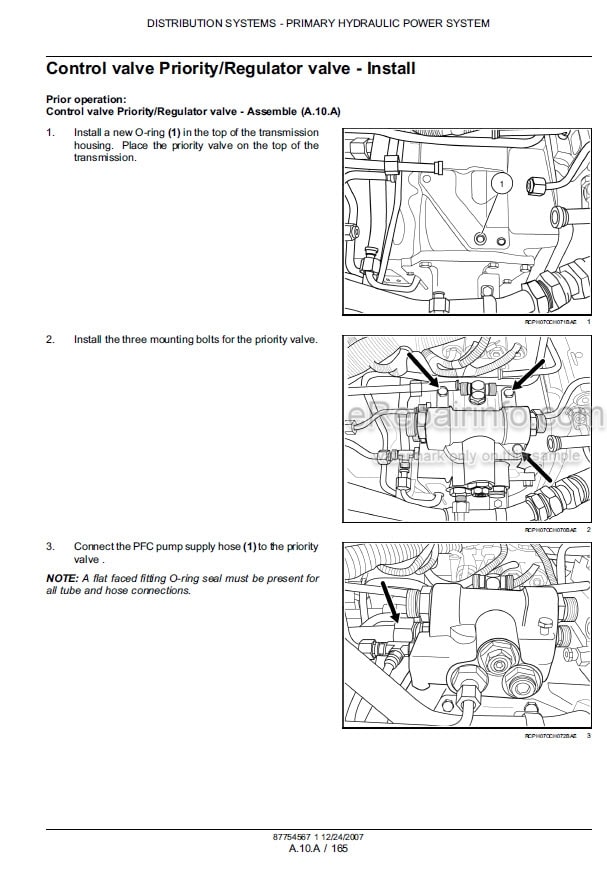 Photo 1 - Case 225 250 255 280 310 335 Magnum Repair Manual Tractor 87754567