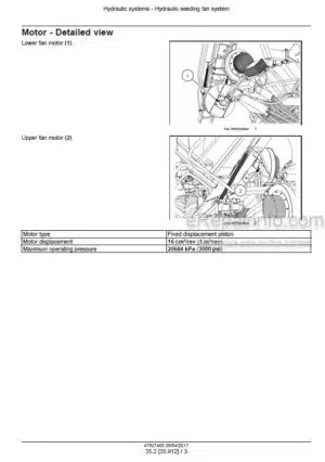 Photo 1 - Case 2355 3445 3555 4465 4585 4765 4955 Precision Air Service Manual Air Cart 47827460