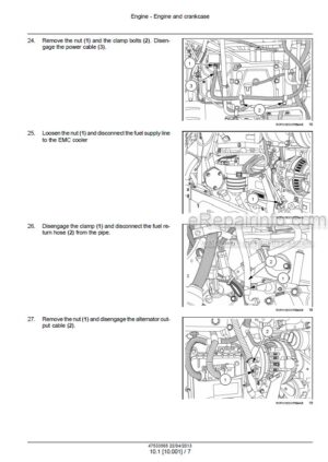 Photo 11 - Case 80N 90N 100N 110N 80V 90V 100V 110V Quantum Service Manual Tractor 51526041