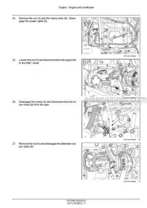 Photo 5 - Case 235 260 290 315 340 370 Magnum CVT Service Manual Tractor 47533565