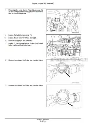 Photo 7 - Case 235 260 290 315 340 Magnum Service Manual Tractor