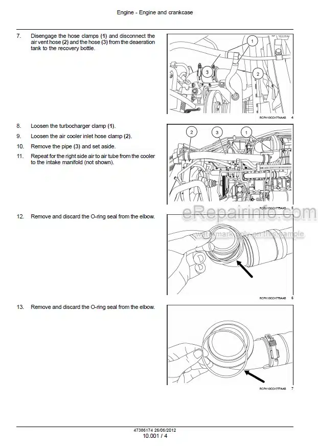 Photo 1 - Case 235 260 290 315 340 Magnum Service Manual Tractor