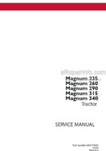 Photo 4 - Case 235 260 290 315 340 Magnum Service Manual Tractor 84417606