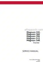 Photo 4 - Case 235 260 290 315 340 Magnum Service Manual Tractor 84417606