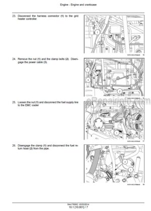 Photo 6 - Case 235 260 290 315 340 Magnum Service Manual Tractor 84417606