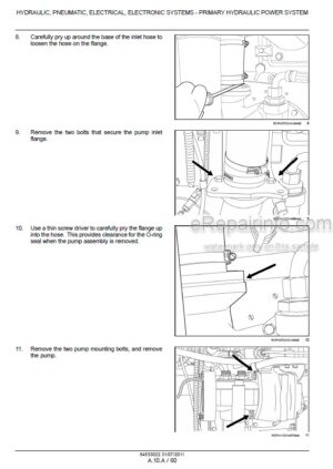 Photo 13 - Case 235 260 290 315 340 Magnum Service Manual Tractor 84533022