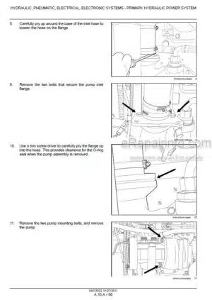 Photo 12 - Case 235 260 290 315 340 Magnum Service Manual Tractor 84533022