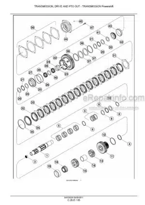 Photo 8 - Case 180 190 210 225 Magnum Service Manual Tractor 84284014